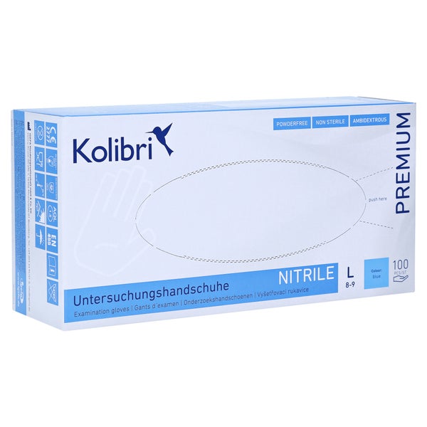 Kolibri Premium U.hands.nitril unst.pf L 100 St