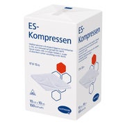 Produktabbildung: Hartmann ES-Kompressen unsteril 12- lagig 100 Stück - 10 x 10 cm 100 St