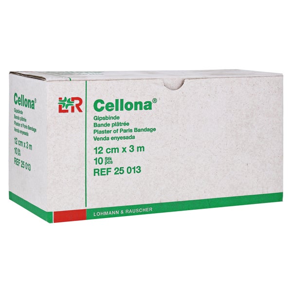 Lohmann Rauscher Cellona Gipsbinde 2 x 5 Stück - 12 cm x3 m 2X5 St