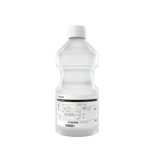 AQUA B.braun Spüllösung Kunststoff Flasche 6X1000 ml