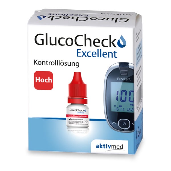 GlucoCheck Excellent Kontrolllösung (hoch) 4 ml