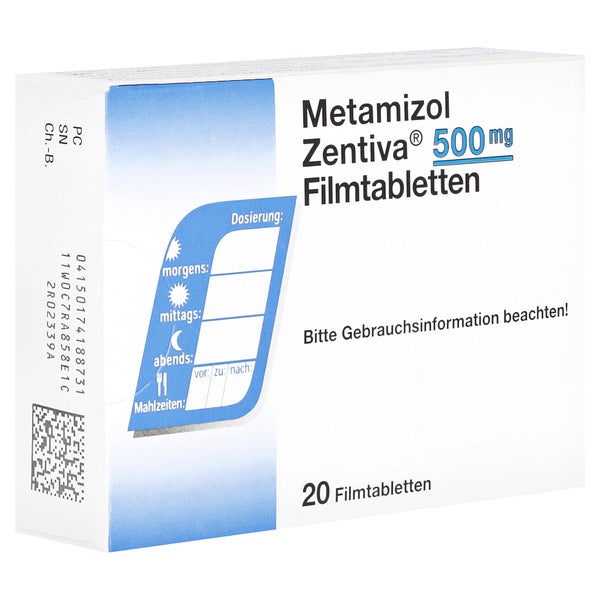 Metamizol Zentiva 500 mg Filmtabletten 20 St