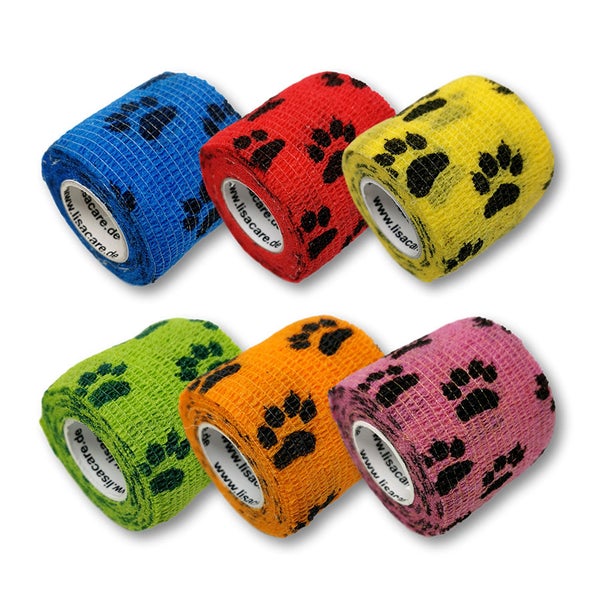 LisaCare Bandagen Pfotenpflaster - 5cm x 4,5m 6 St