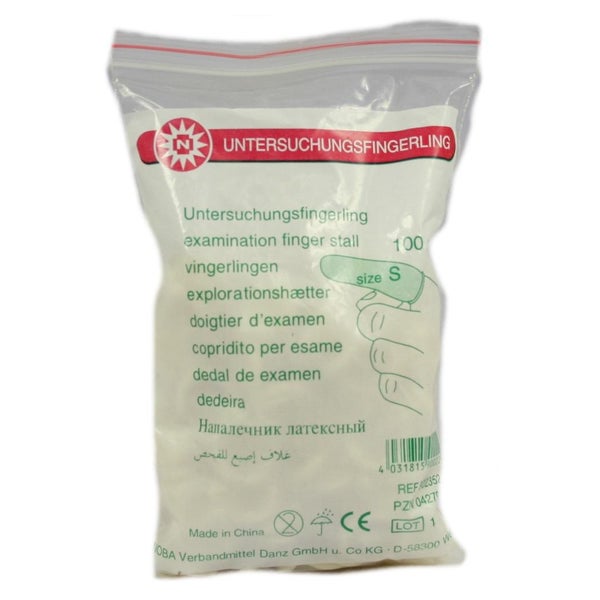 Noba Untersuchungsfingerlinge Latex 100 Stück - S 100 St