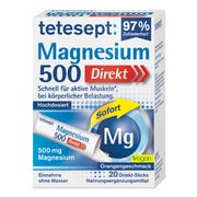 Tetesept Magnesium 500 Direkt Sticks 20 St