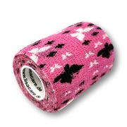 Produktabbildung: LisaCare selbsthaftende Bandage - Schmetterlinge Rosa - 7,5cm x 4,5m 1 St