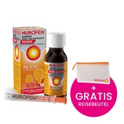 Produktabbildung: NUROFEN Junior Fieber- und Schmerzsaft Erdbeer 40mg/ml Ibuprofen 100 ml