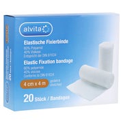 Alvita Elastische Fixierbinde 4 cmx4 m 20 St