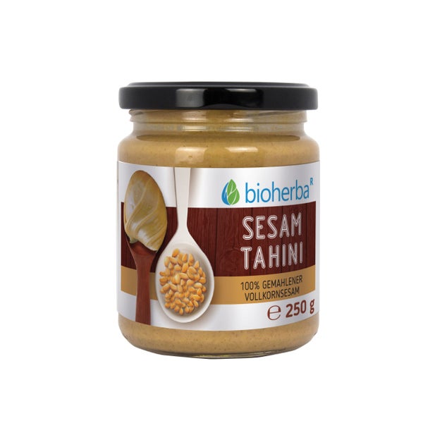 Bioherba Sesam Tahini 100% gemahlener Vollkornsesam 250 g