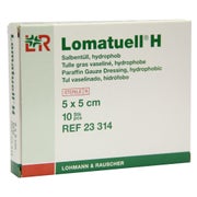 Lomatuell H Salbentüll 5x5 cm steril 10 St