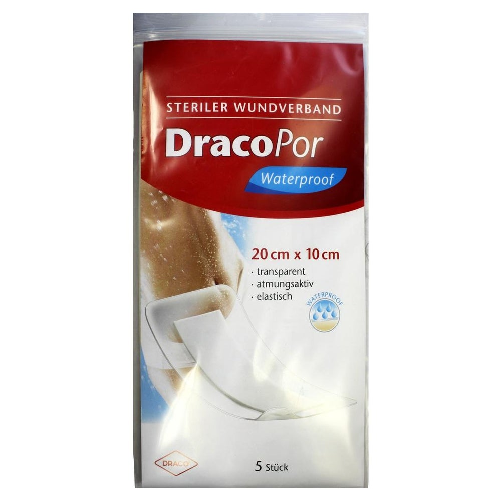 Dracopor Waterproof Wundverband 10x20 cm 5 St