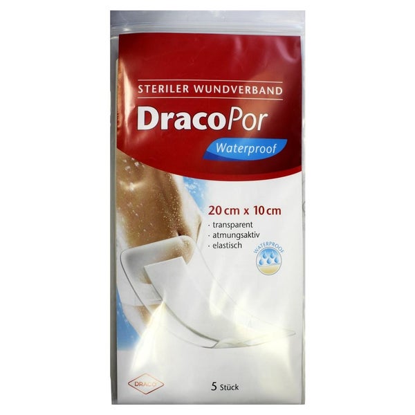 Dracopor Waterproof Wundverband 10x20 cm 5 St