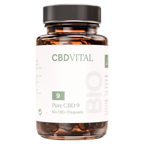 CBD VITAL Bio PURE CBD 9 (5%) Kapseln | Hanföl Kapseln 60 St