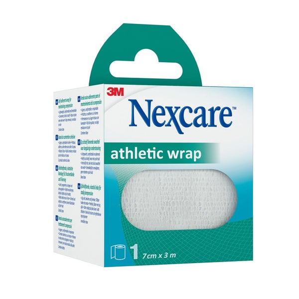 Nexcare Athletic Wrap Selbsthaft.7cmx3m Weiß 1 St