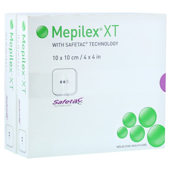 Mepilex XT 10x10 cm Schaumverband 10 St
