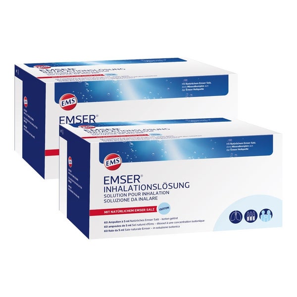 Emser Inhalationslösung Isoton Doppelpack 2X60 St