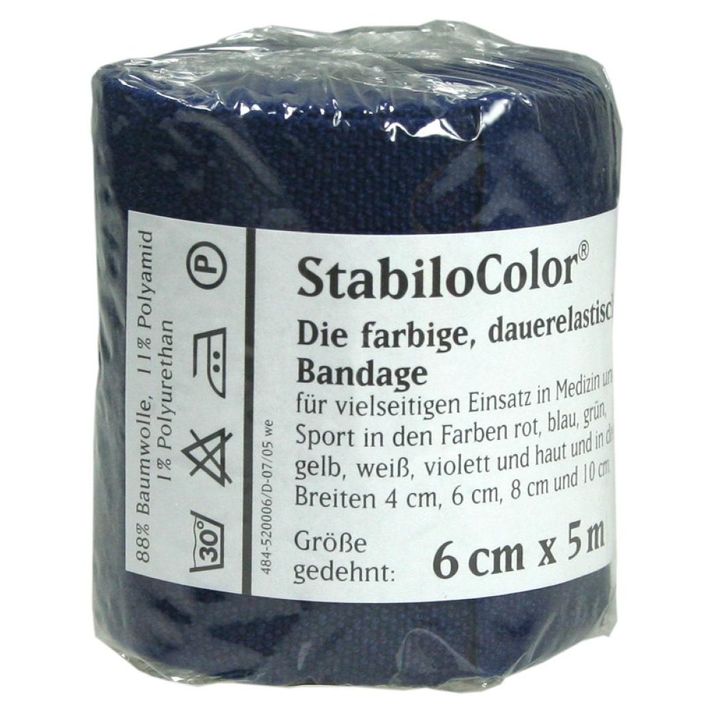 BORT Stabilocolor Binde 6 cm blau 1 St