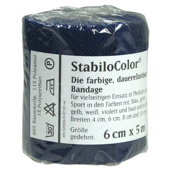 BORT Stabilocolor Binde 6 cm blau 1 St
