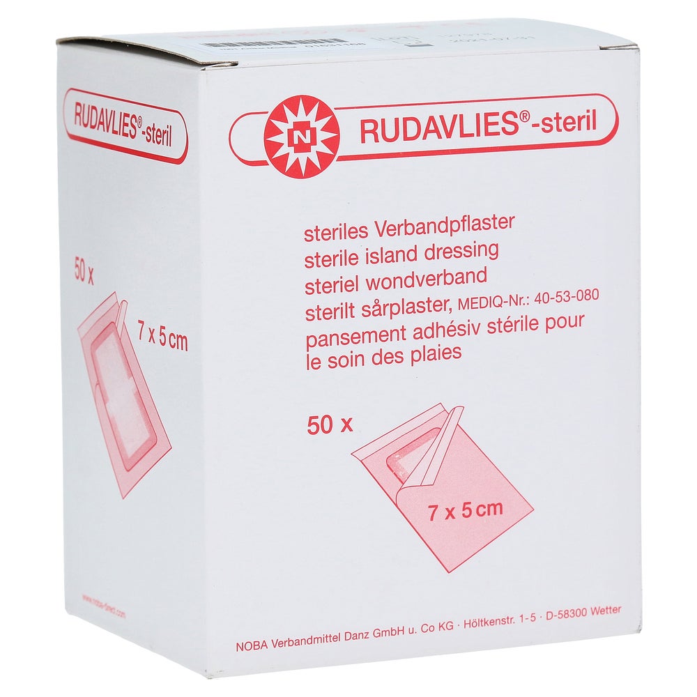 Rudavlies-steril Verbandpflaster5x7 cm 50 St