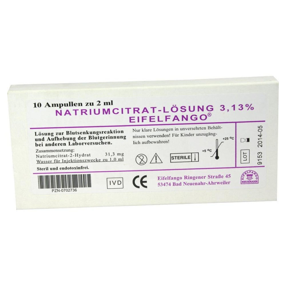 Natrium Citricum 3,13% Ampullen 10X2 ml