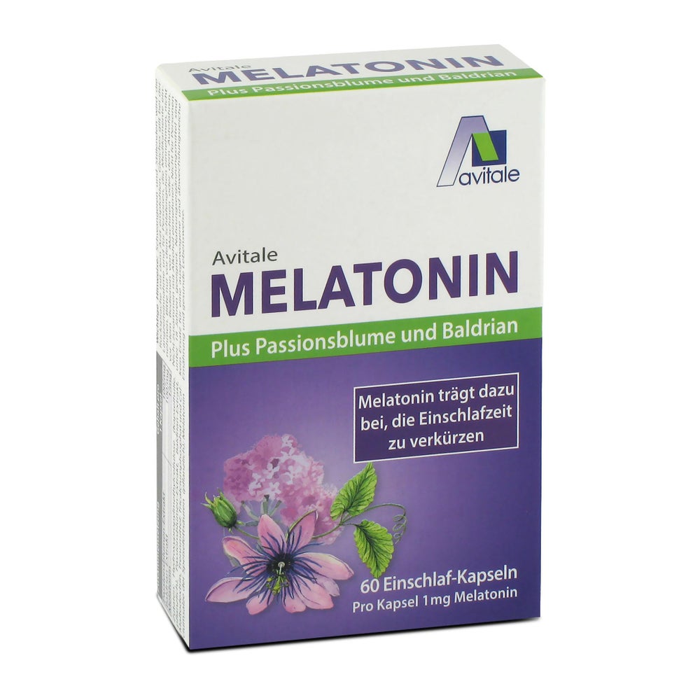 Melatonin+Passionsblume+Baldrian Kapseln 60 St