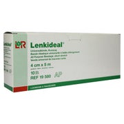 Lohmann & Rauscher Lenkideal Idealbinde, dauerelastisch, ohne Verbandklammern, weiß - 1 Packung = 10 Stück, lose im Karton, Maße: 4 cm x 5 m 10 St