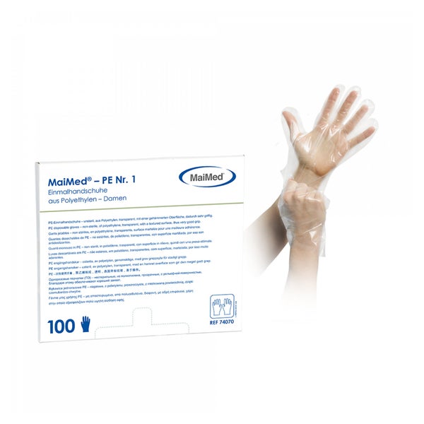 MaiMed® PE Handschuhe aus Polyethylen 100 Stck. - Herren 100 St