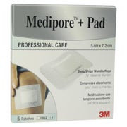 Medipore+pad 3M 5x7,2cm 3562NP Pflaster 5 St
