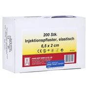 Injektionspflaster 2x6,5 cm Vlies weiß 200 St