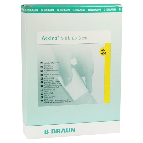 B. Braun Askina Sorb Alginat-Wundauflage formstabil - 10 Stück 6 x 6 cm 10 St