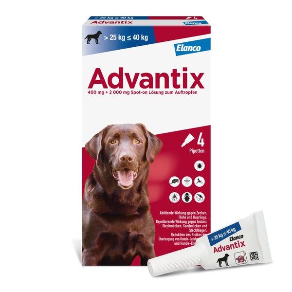 Advantix Spot-On 400Hunde bis 40 kg 4X4,0 ml