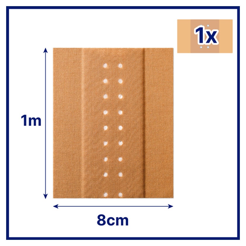 Hansaplast Classic Pflaster 8cm x1 m 1 St