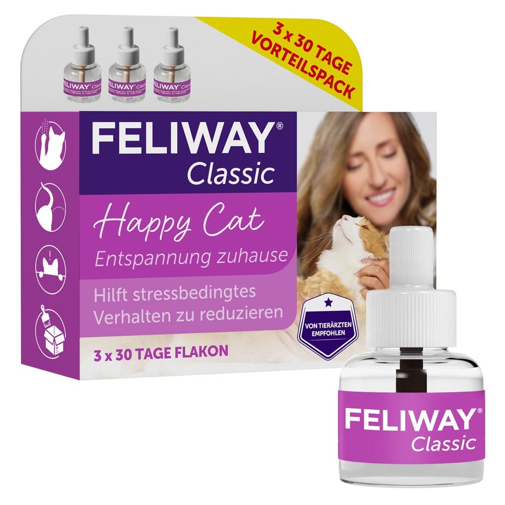 Feliway Classic 3x30 Tage Nachfüllflakon 3X48 ml