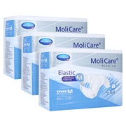 MoliCare Premium Elastic, 6 Tropfen, Gr. M, 85 - 120 cm Hüftumfang 3X30 St