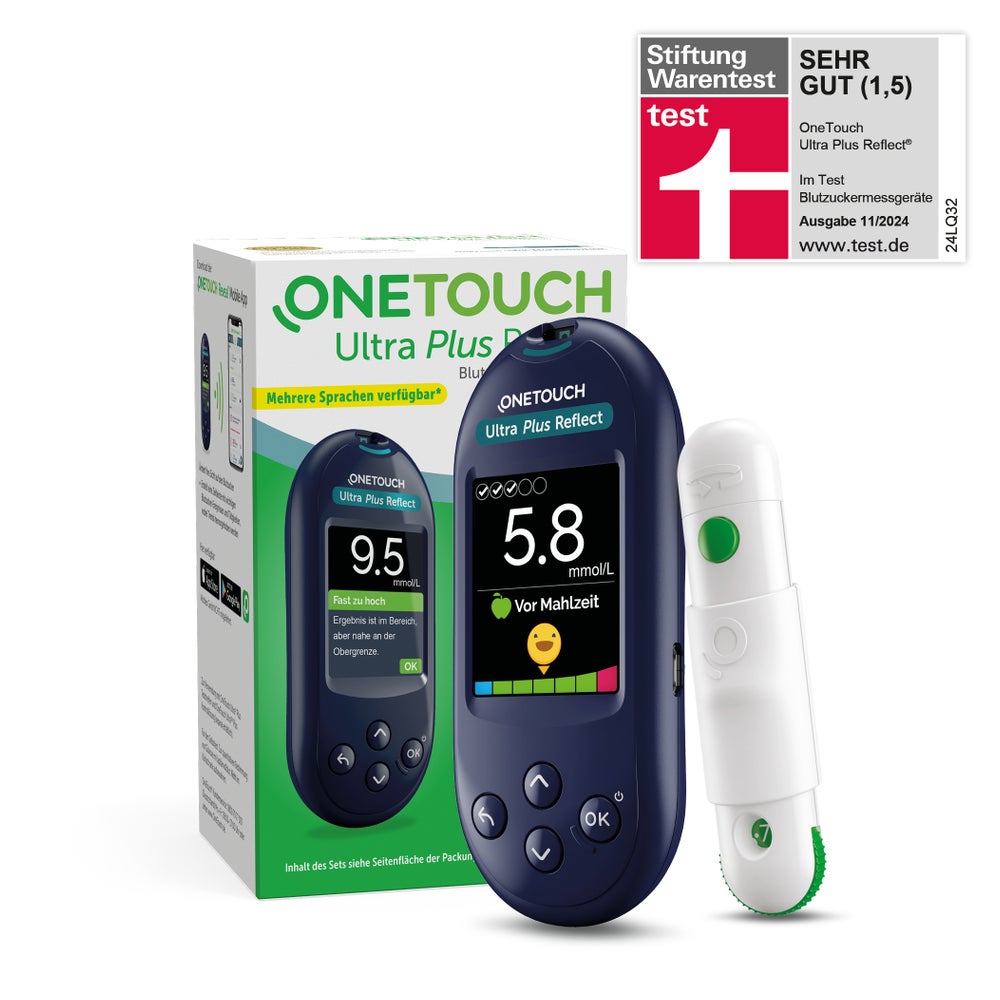 OneTouch Ultra Plus Reflect Blutzucker-Messgerät (mmol/L) 1 St
