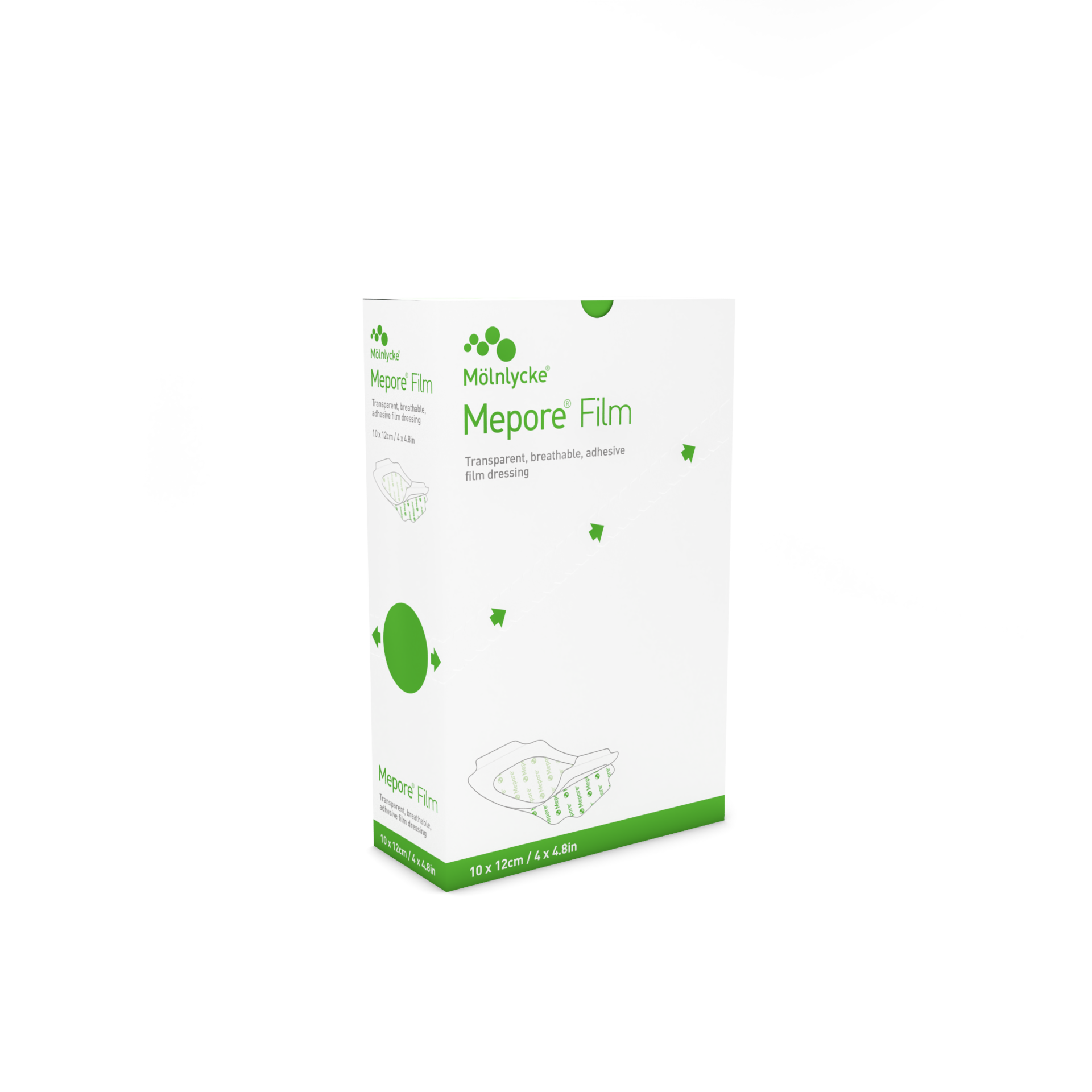 Mepore Film Folienverband steril 10 x 12cm 10 St