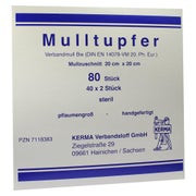 Mulltupfer 20x20 cm pflaumengroß steril 40X2 St