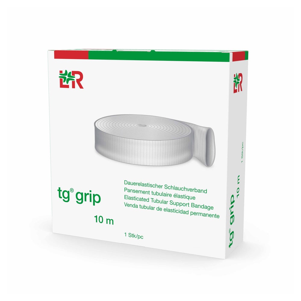 Lohmann & Rauscher tg grip Stütz-Schlauchverband, 10 m, querelastisch und hautfreundlich - 1 Stück, L (32,5 cm) für Rumpf (groß) 1 St