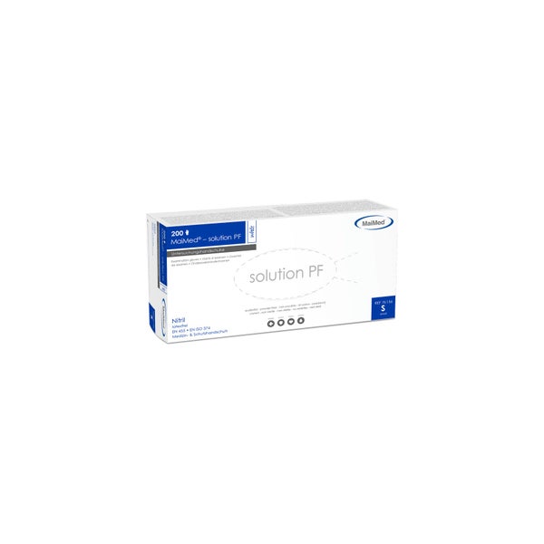 MaiMed Solution Nitril Handschuhe puderfrei blau 200 Stück - S 200 St