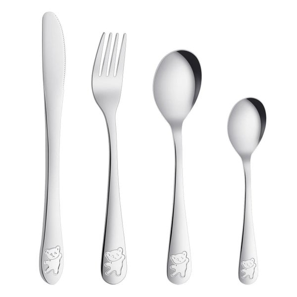 Edelstahl Besteck Set 4 Teile Gabel Löffel Messer 1 St