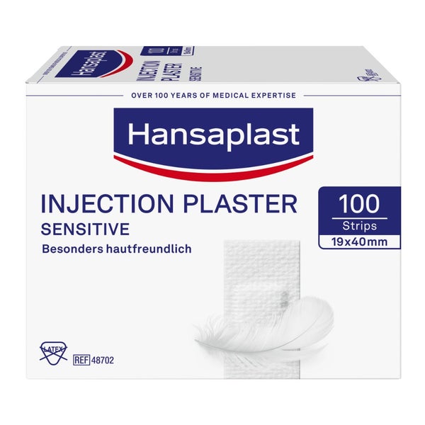 Beiersdorf Hansaplast Sensitive Injektionspflaster weiß, 1,9 x 4 cm (100 Stck.) 100 St