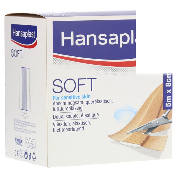 Hansaplast Soft Pflaster 8 cmx5 m Rolle 1 St