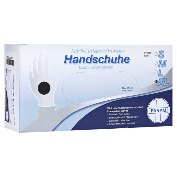 Handschuhe Einmal Nitril XL schwarz 100 St