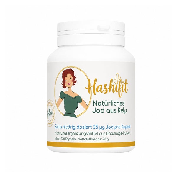 Hashifit 25 mcg natürliches Jod aus Kelp 120 St