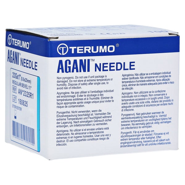 Agani Kanüle 23 G 25 mm blau 100 St