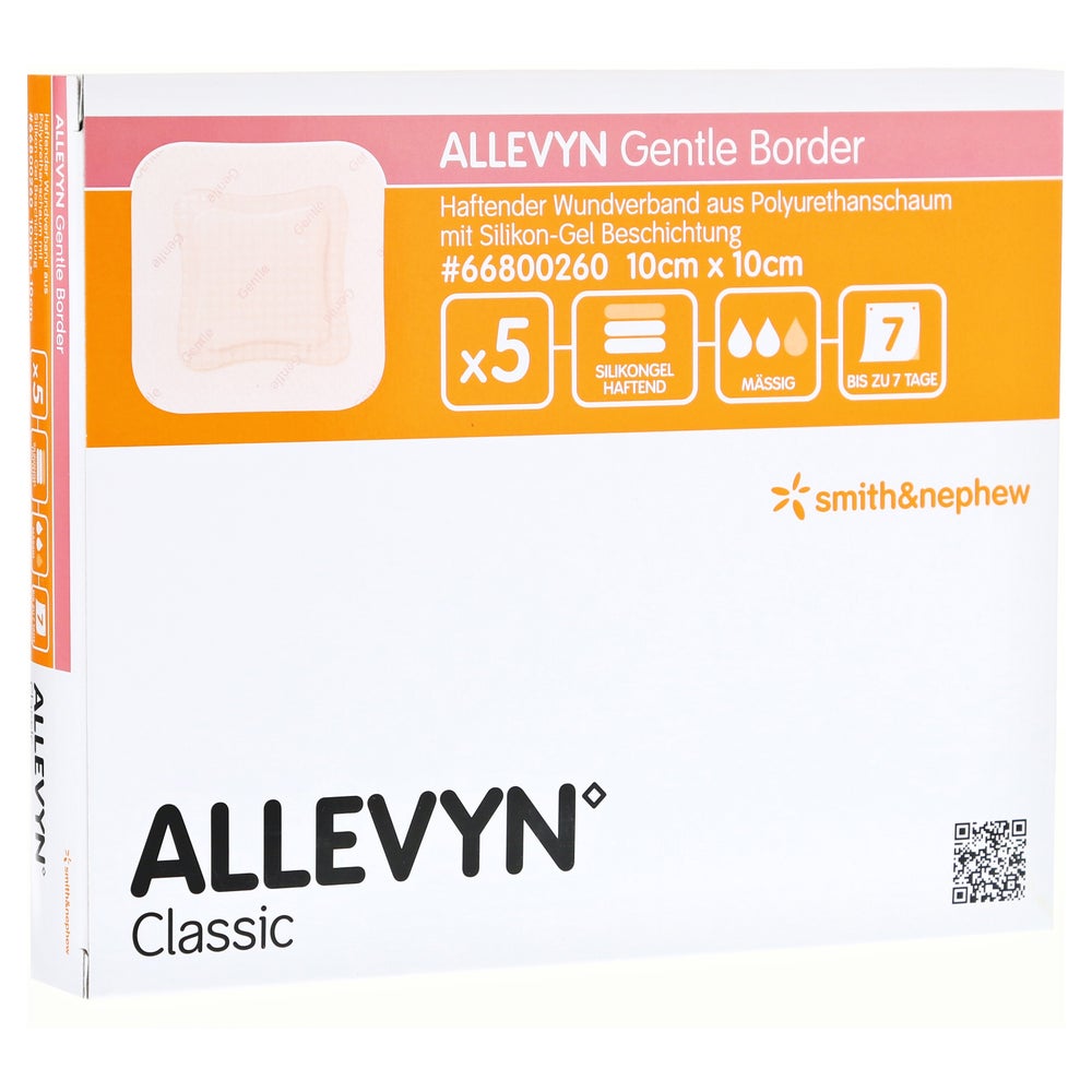 Allevyn Gentle Border 10x10 cm Schaumver 5 St