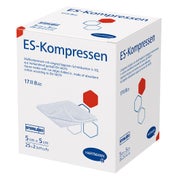 Hartmann ES-Kompressen steril 8- lagig 25 x 2 Stück - 5 x 5 cm / Einzelpackung 25X2 St