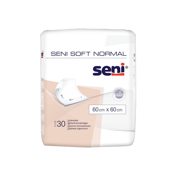 Seni Soft Normal 60 x 60 cm Bettschutzunterlagen Unisex 30er Pack 30 St