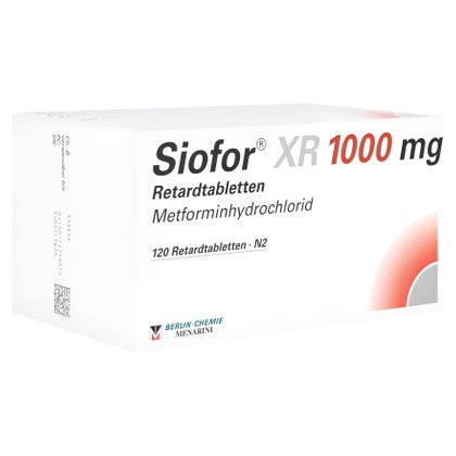 Siofor XR 1000 mg Retardtabletten 120 St, 120 St online kaufen DocMorris