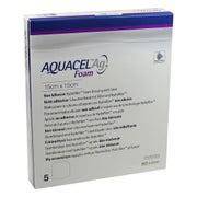 Aquacel Ag Foam nicht adhäsiv 15x15 cm V 5 St
